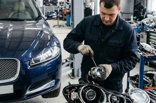 Замена линз Jaguar XF