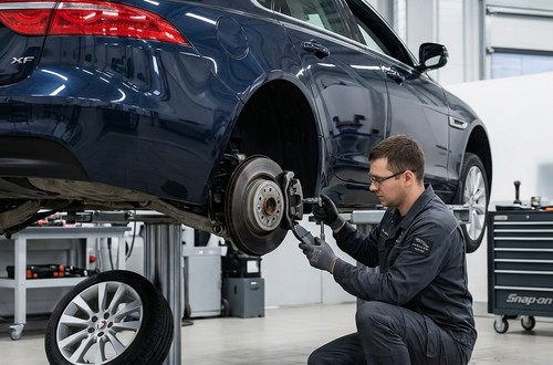 Замена колодок Jaguar XF