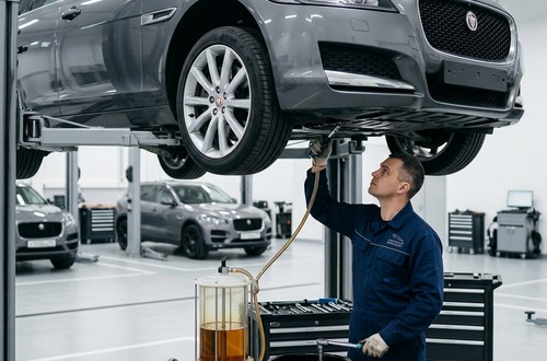 Замена масла в редукторе Jaguar XF