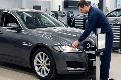Регулировка фар Jaguar XF