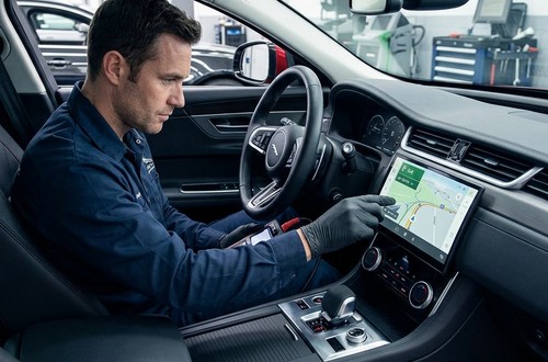 Установка навигации Jaguar XF