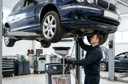 Замена масла АКПП Jaguar X type